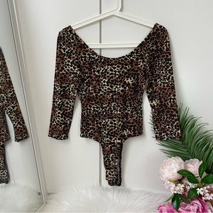 Heart & Hips Bodysuit - Leopard
